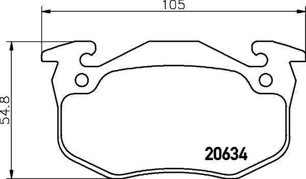 HELLA 8DB 355 007-661 - Kit pastiglie freno, Freno a disco www.autoricambit.com