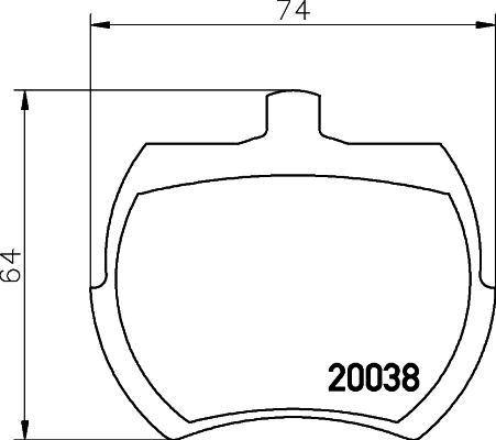 HELLA 8DB 355 007-081 - Kit pastiglie freno, Freno a disco www.autoricambit.com