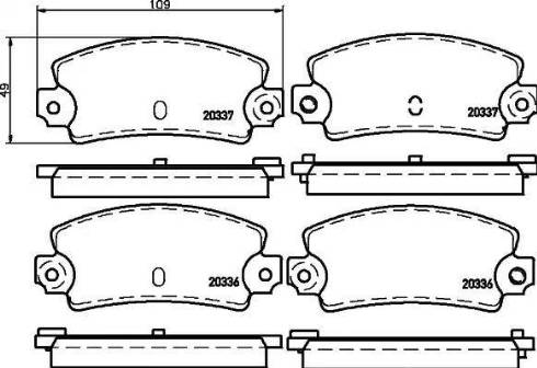 HELLA 8DB 355 007-131 - Kit pastiglie freno, Freno a disco www.autoricambit.com