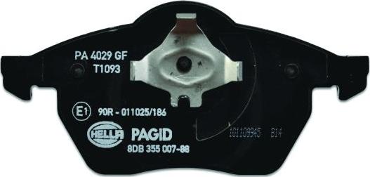 HELLA 8DB 355 007-881 - Kit pastiglie freno, Freno a disco www.autoricambit.com