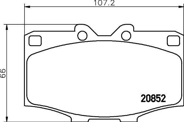 HELLA 8DB 355 007-301 - Kit pastiglie freno, Freno a disco www.autoricambit.com