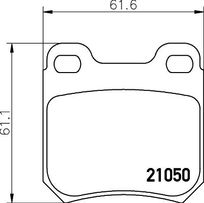 HELLA 8DB 355 007-381 - Kit pastiglie freno, Freno a disco www.autoricambit.com