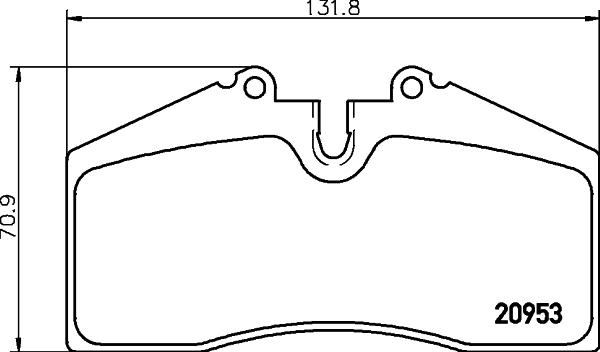 HELLA 8DB 355 007-701 - Kit pastiglie freno, Freno a disco www.autoricambit.com