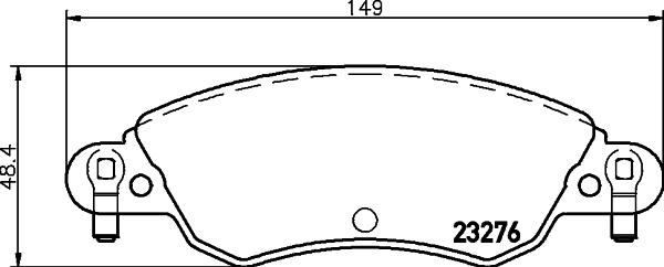 HELLA 8DB 355 019-431 - Kit pastiglie freno, Freno a disco www.autoricambit.com