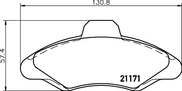 HELLA 8DB 355 019-041 - Kit pastiglie freno, Freno a disco www.autoricambit.com