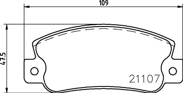 HELLA 8DB 355 019-061 - Kit pastiglie freno, Freno a disco www.autoricambit.com