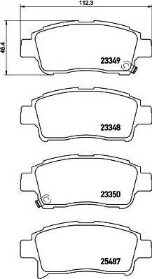 HELLA 8DB 355 019-711 - Kit pastiglie freno, Freno a disco www.autoricambit.com