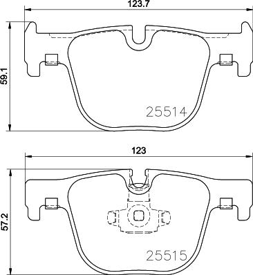 HELLA 8DB 355 019-781 - Kit pastiglie freno, Freno a disco www.autoricambit.com