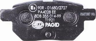 HELLA 8DB 355 014-991 - Kit pastiglie freno, Freno a disco www.autoricambit.com