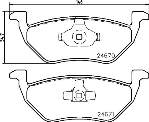 HELLA 8DB 355 014-951 - Kit pastiglie freno, Freno a disco www.autoricambit.com