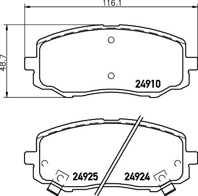 HELLA 8DB 355 014-901 - Kit pastiglie freno, Freno a disco www.autoricambit.com