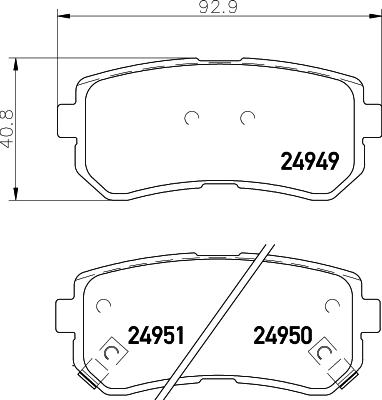 HELLA 8DB 355 014-911 - Kit pastiglie freno, Freno a disco www.autoricambit.com