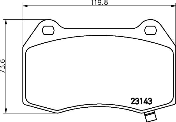 HELLA 8DB 355 014-461 - Kit pastiglie freno, Freno a disco www.autoricambit.com