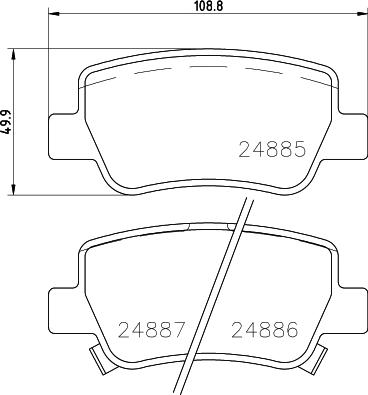 HELLA 8DB 355 014-641 - Kit pastiglie freno, Freno a disco www.autoricambit.com