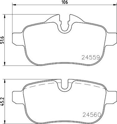 HELLA 8DB 355 014-621 - Kit pastiglie freno, Freno a disco www.autoricambit.com