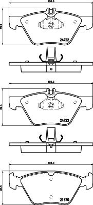 HELLA 8DB 355 014-291 - Kit pastiglie freno, Freno a disco www.autoricambit.com