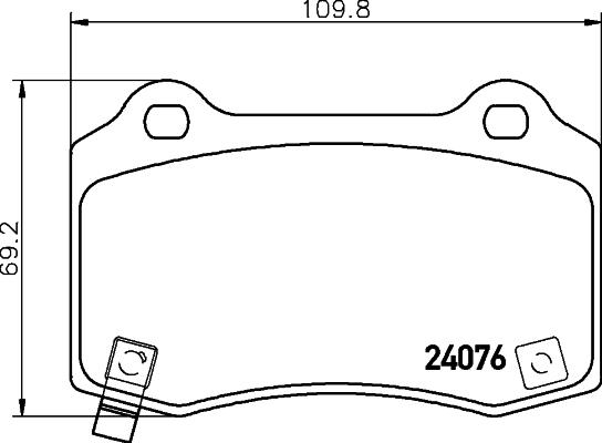 HELLA 8DB 355 014-211 - Kit pastiglie freno, Freno a disco www.autoricambit.com