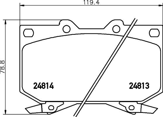 HELLA 8DB 355 014-711 - Kit pastiglie freno, Freno a disco www.autoricambit.com