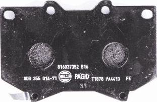 HELLA 8DB 355 014-711 - Kit pastiglie freno, Freno a disco www.autoricambit.com