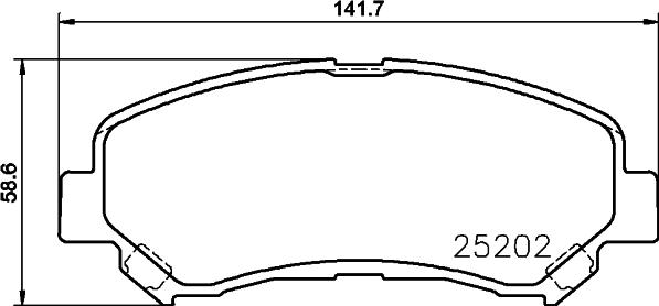 HELLA 8DB 355 015-911 - Kit pastiglie freno, Freno a disco www.autoricambit.com