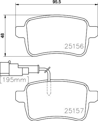 HELLA 8DB 355 015-541 - Kit pastiglie freno, Freno a disco www.autoricambit.com