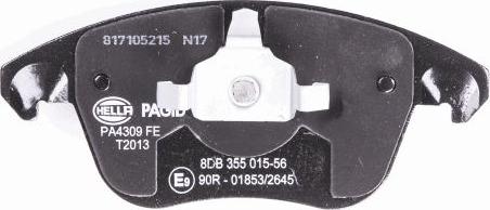 HELLA 8DB 355 015-561 - Kit pastiglie freno, Freno a disco www.autoricambit.com