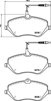 HELLA 8DB 355 015-621 - Kit pastiglie freno, Freno a disco www.autoricambit.com