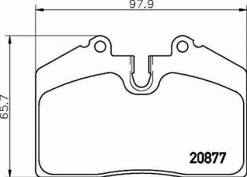 HELLA 8DB 355 016-301 - Kit pastiglie freno, Freno a disco www.autoricambit.com