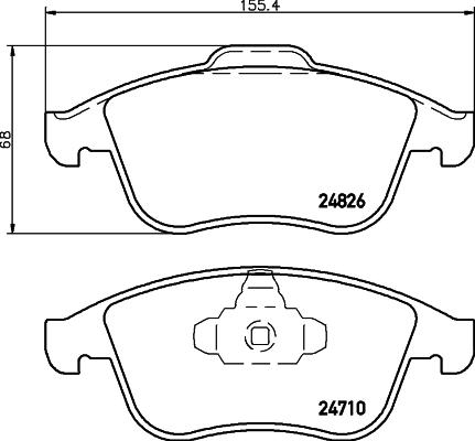 HELLA 8DB 355 015-041 - Kit pastiglie freno, Freno a disco www.autoricambit.com