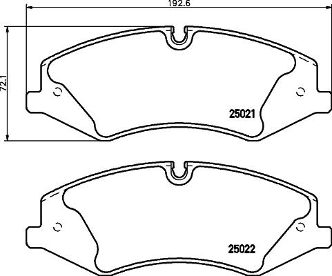 HELLA 8DB 355 015-081 - Kit pastiglie freno, Freno a disco www.autoricambit.com