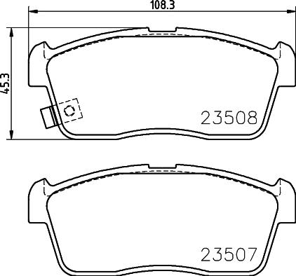 HELLA 8DB 355 015-071 - Kit pastiglie freno, Freno a disco www.autoricambit.com