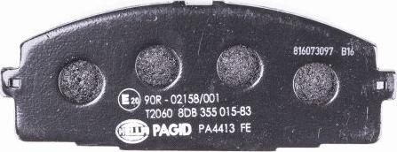 HELLA 8DB 355 015-831 - Kit pastiglie freno, Freno a disco www.autoricambit.com