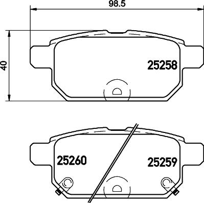 HELLA 8DB 355 015-871 - Kit pastiglie freno, Freno a disco www.autoricambit.com