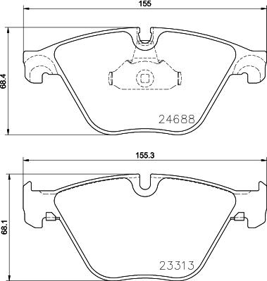 HELLA 8DB 355 015-261 - Kit pastiglie freno, Freno a disco www.autoricambit.com