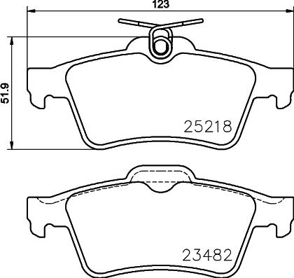 HELLA 8DB 355 015-741 - Kit pastiglie freno, Freno a disco www.autoricambit.com