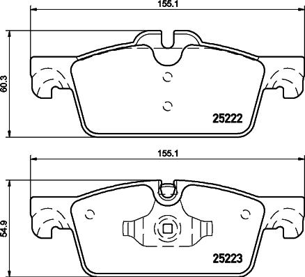 HELLA 8DB 355 015-711 - Kit pastiglie freno, Freno a disco www.autoricambit.com