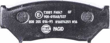 HELLA 8DB 355 016-911 - Kit pastiglie freno, Freno a disco www.autoricambit.com