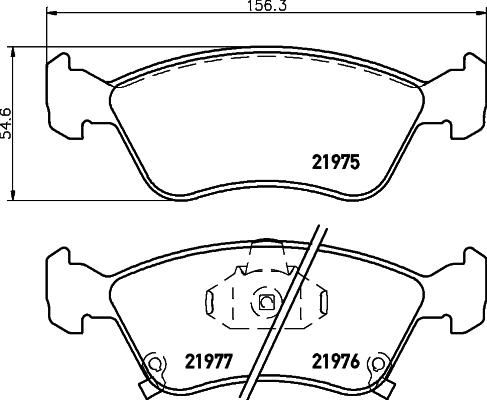 HELLA 8DB 355 016-981 - Kit pastiglie freno, Freno a disco www.autoricambit.com