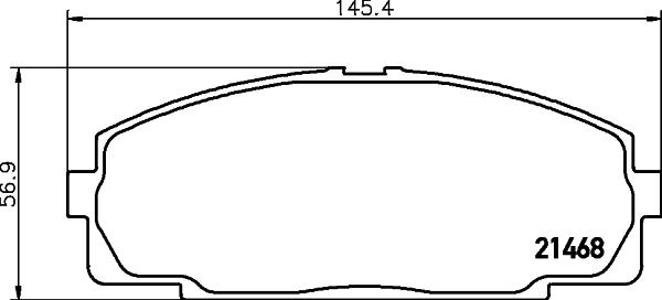 HELLA 8DB 355 016-921 - Kit pastiglie freno, Freno a disco www.autoricambit.com