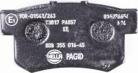 HELLA 8DB 355 016-451 - Kit pastiglie freno, Freno a disco www.autoricambit.com