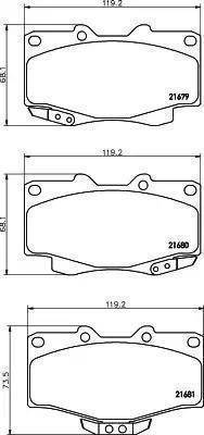 HELLA 8DB 355 030-131 - Kit pastiglie freno, Freno a disco www.autoricambit.com