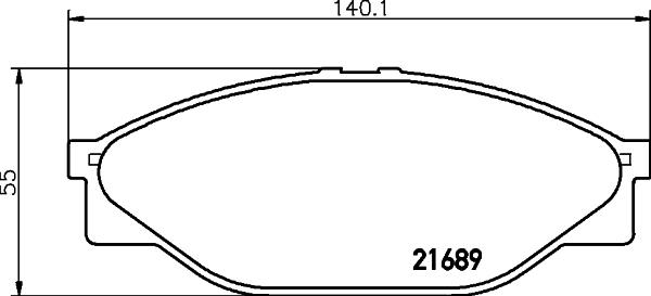 HELLA 8DB 355 016-411 - Kit pastiglie freno, Freno a disco www.autoricambit.com