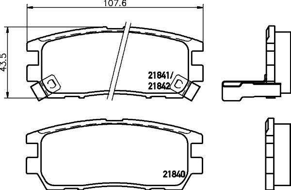 HELLA 8DB 355 016-471 - Kit pastiglie freno, Freno a disco www.autoricambit.com