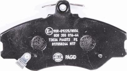 HELLA 8DB 355 016-641 - Kit pastiglie freno, Freno a disco www.autoricambit.com