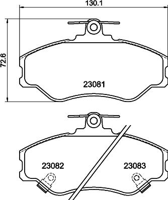 HELLA 8DB 355 016-641 - Kit pastiglie freno, Freno a disco www.autoricambit.com