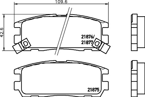 HELLA 8DB 355 016-621 - Kit pastiglie freno, Freno a disco www.autoricambit.com