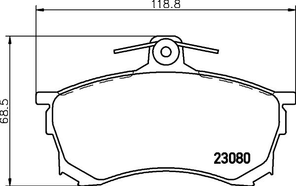 HELLA 8DB 355 016-671 - Kit pastiglie freno, Freno a disco www.autoricambit.com