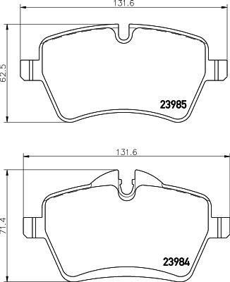 HELLA 8DB 355 016-041 - Kit pastiglie freno, Freno a disco www.autoricambit.com