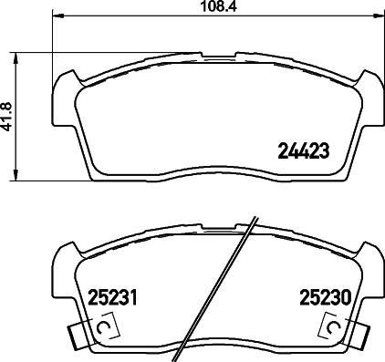 HELLA 8DB 355 016-111 - Kit pastiglie freno, Freno a disco www.autoricambit.com