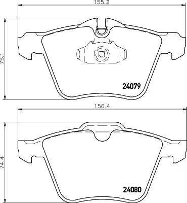 HELLA 8DB 355 006-891 - Kit pastiglie freno, Freno a disco www.autoricambit.com